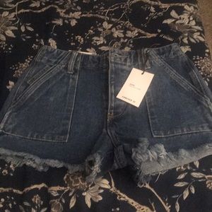 Denim shorts
